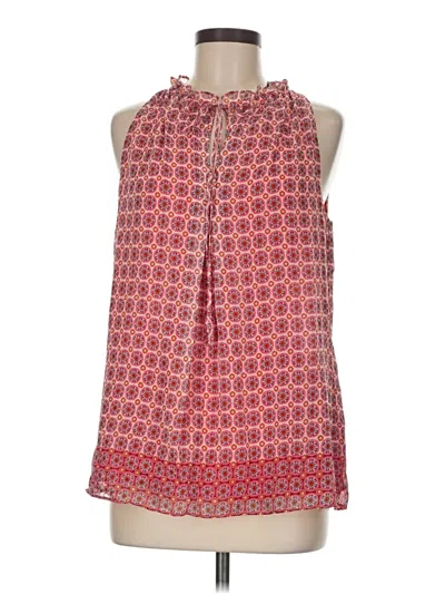 Pre-owned Max Studio Sleeveless Blouse In Red