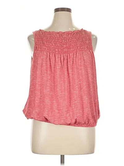 Pre-owned Max Studio Sleeveless Blouse In Red