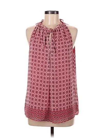 Pre-owned Max Studio Sleeveless Blouse In Red