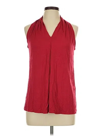 Pre-owned Max Studio Sleeveless Blouse In Red
