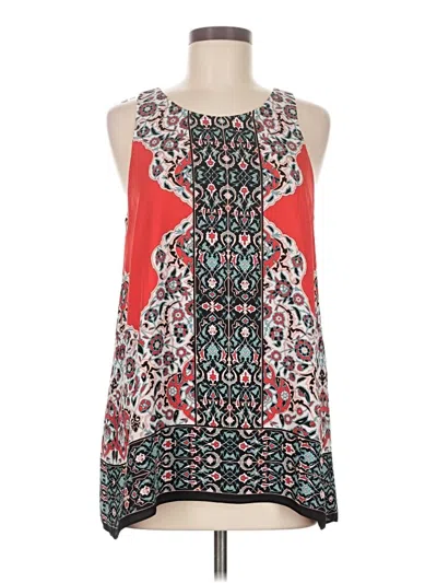 Pre-owned Max Studio Sleeveless Blouse In Red