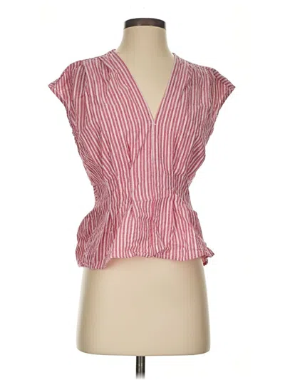 Pre-owned Max Studio Sleeveless Blouse In Red