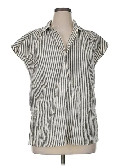 Pre-owned Max Studio Sleeveless Blouse In Silver