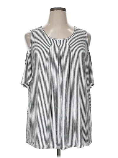 Pre-owned Max Studio Sleeveless Blouse In Silver