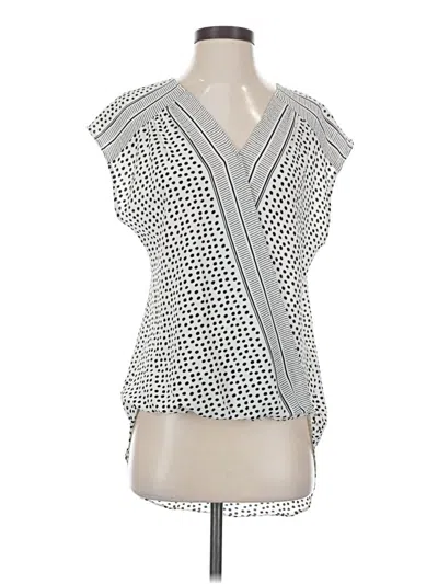 Pre-owned Max Studio Sleeveless Blouse In Silver