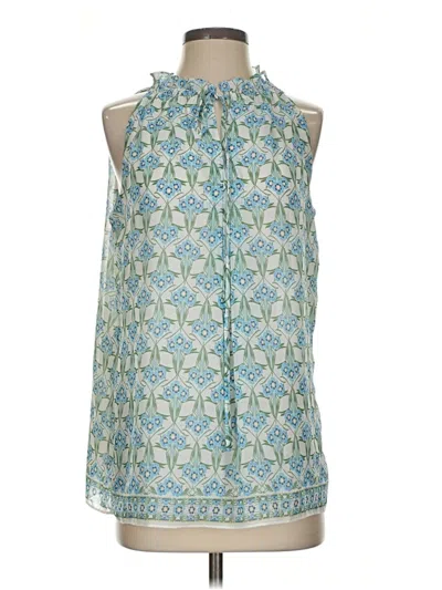 Pre-owned Max Studio Sleeveless Blouse In Teal