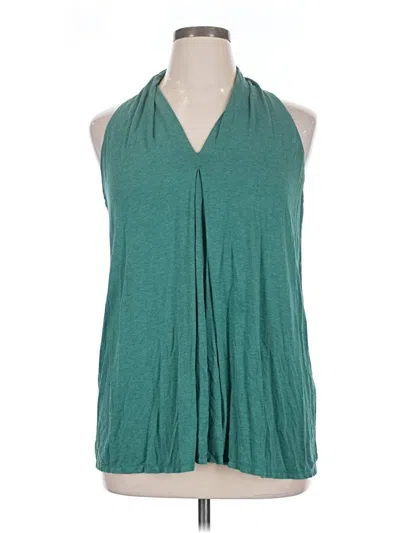 Pre-owned Max Studio Sleeveless Blouse In Teal