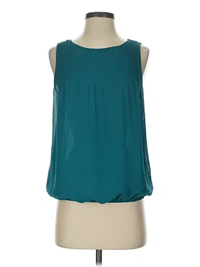 Pre-owned Max Studio Sleeveless Blouse In Teal