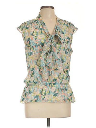 Pre-owned Max Studio Sleeveless Blouse In Teal