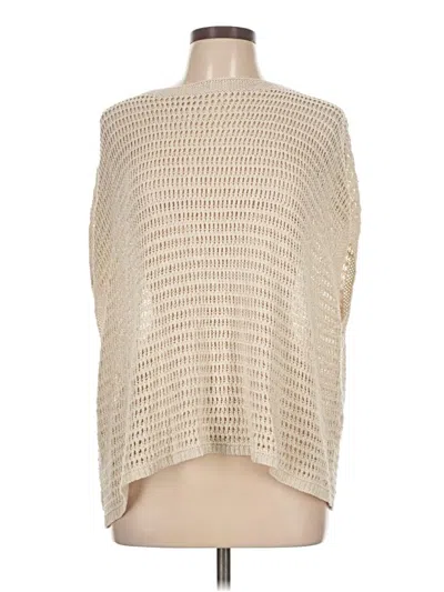 Pre-owned Max Studio Sleeveless Blouse In White