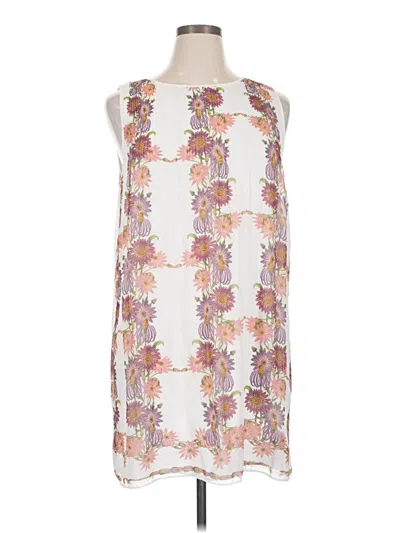 Pre-owned Max Studio Sleeveless Blouse In White