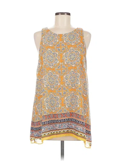 Pre-owned Max Studio Sleeveless Blouse In Yellow