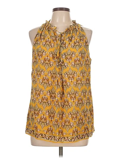 Pre-owned Max Studio Sleeveless Blouse In Yellow