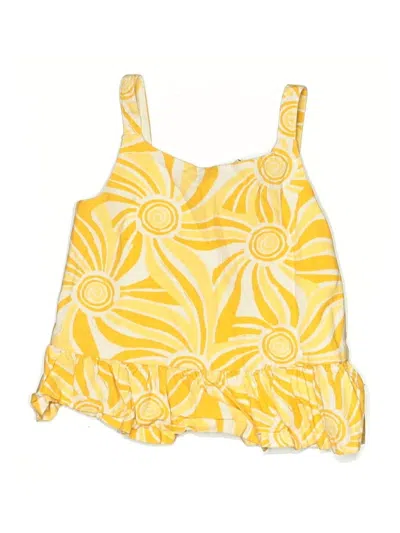 Pre-owned Max Studio Kids' Sleeveless Blouse In Yellow