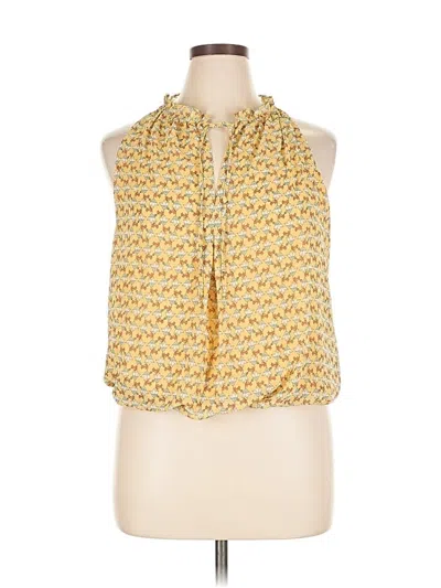 Pre-owned Max Studio Sleeveless Blouse In Yellow