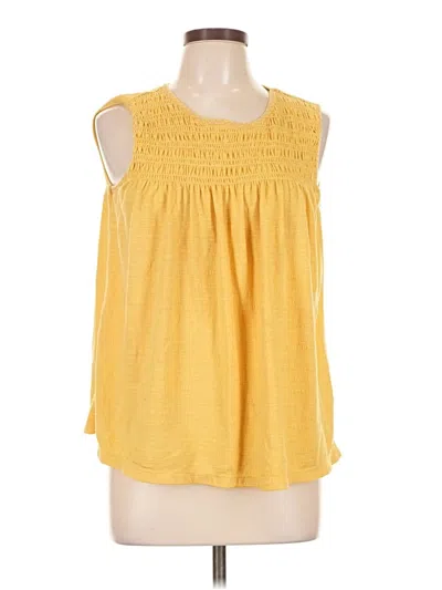 Pre-owned Max Studio Sleeveless Blouse In Yellow