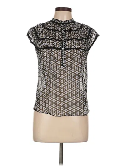 Pre-owned Max Studio Sleeveless Polo Shirt In Silver