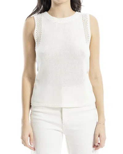 Max Studio Sleeveless Sweater Linen-blend Top In Multi