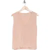 Max Studio Sleeveless Sweater Tank In Blush