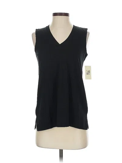 Pre-owned Max Studio Sleeveless T-shirt In Black