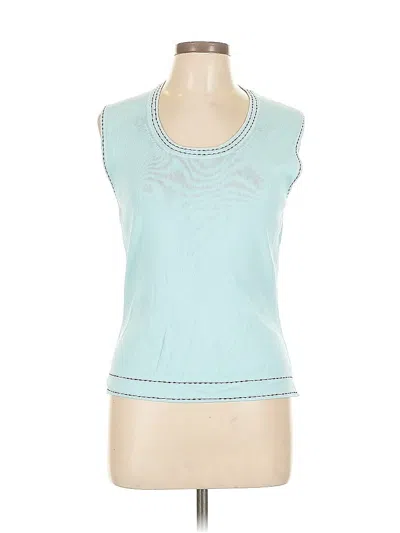 Pre-owned Max Studio Sleeveless T-shirt In Blue