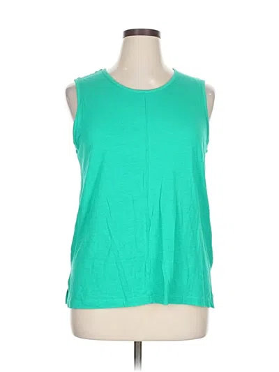 Pre-owned Max Studio Sleeveless T-shirt In Green