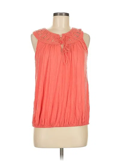 Pre-owned Max Studio Sleeveless T-shirt In Orange