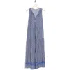 Max Studio Sleeveless Tiered Maxi Dress In Blue