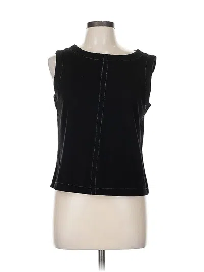 Pre-owned Max Studio Sleeveless Top Black Boatneck Tops