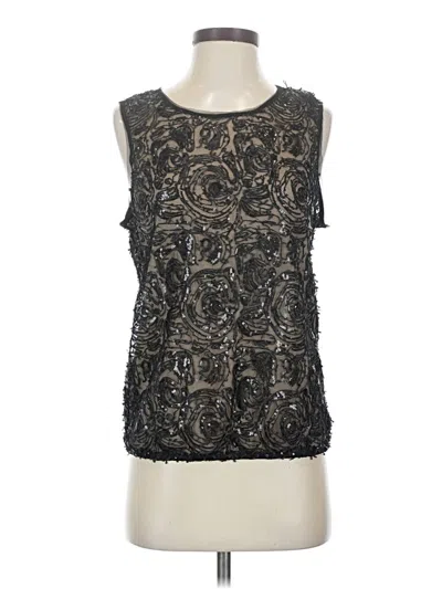 Pre-owned Max Studio Sleeveless Top Black Boatneck Tops