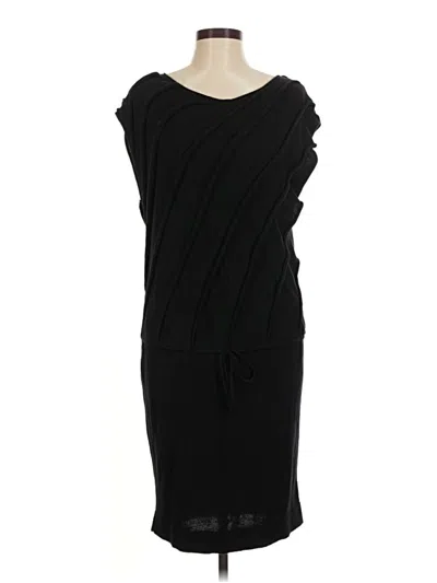 Pre-owned Max Studio Sleeveless Top Black One Shoulder Neckline Tops