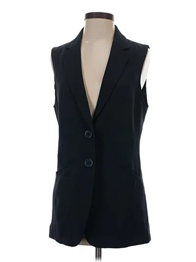 Pre-owned Max Studio Sleeveless Top Black Plunge Neckline Tops