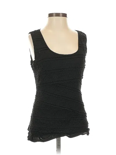 Pre-owned Max Studio Sleeveless Top Black Scoop Neck Tops