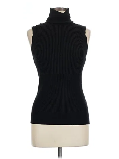 Pre-owned Max Studio Sleeveless Top Black Turtleneck Tops