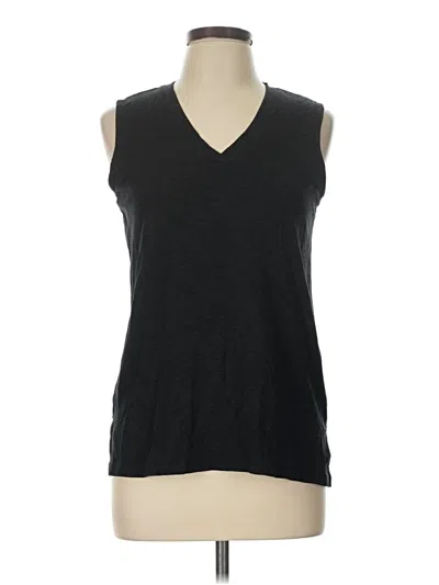 Pre-owned Max Studio Sleeveless Top Black V-neck Tops