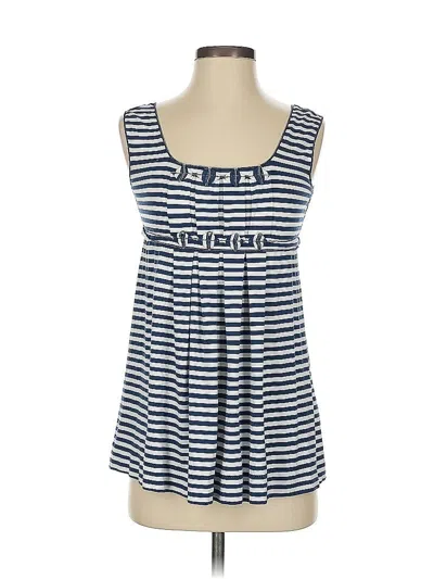 Pre-owned Max Studio Sleeveless Top Blue Scoop Neck Tops