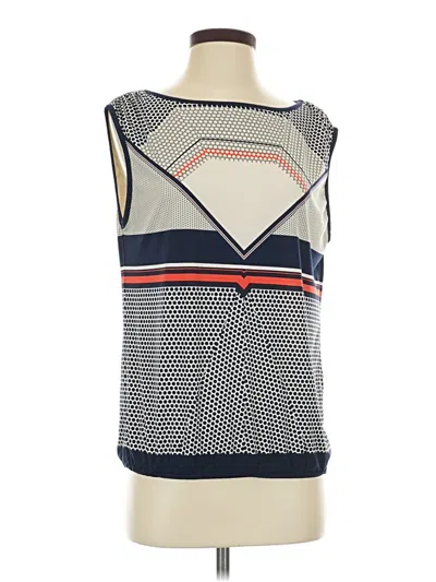 Pre-owned Max Studio Sleeveless Top Blue Square Neckline Tops