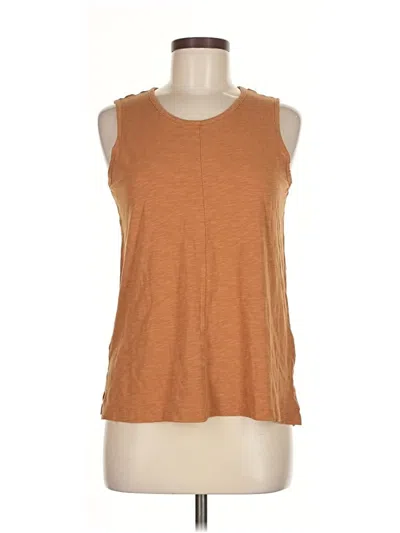 Pre-owned Max Studio Sleeveless Top Brown Scoop Neck Tops