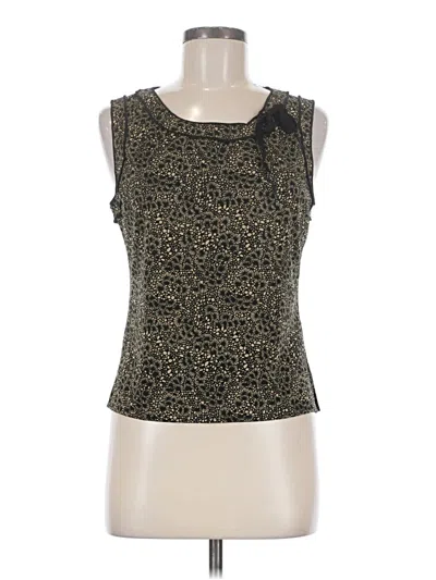 Pre-owned Max Studio Sleeveless Top Brown Scoop Neck Tops