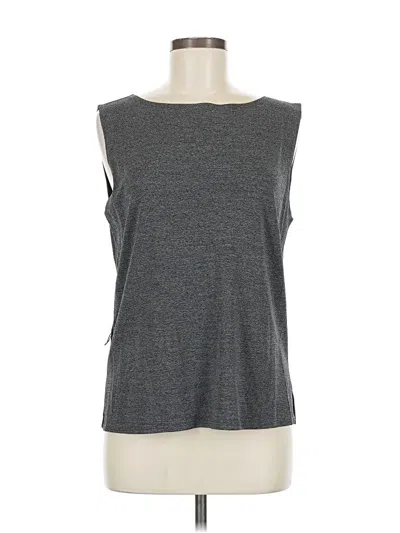 Pre-owned Max Studio Sleeveless Top Gray Boatneck Tops