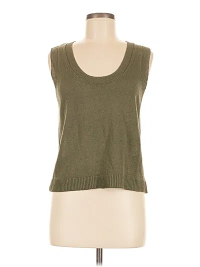 Pre-owned Max Studio Sleeveless Top Green Scoop Neck Tops