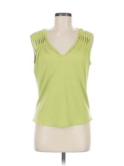 Pre-owned Max Studio Sleeveless Top Green V Neck Tops