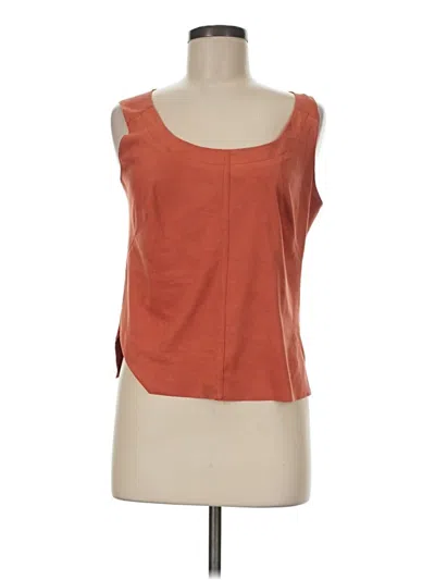 Pre-owned Max Studio Sleeveless Top Orange Scoop Neck Tops