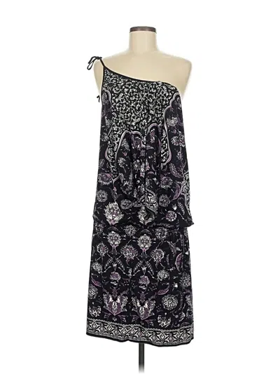 Pre-owned Max Studio Sleeveless Top Purple One Shoulder Neckline Tops