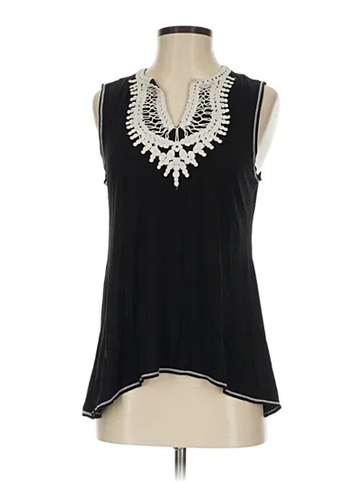 Pre-owned Max Studio Sleeveless T-shirt In Black