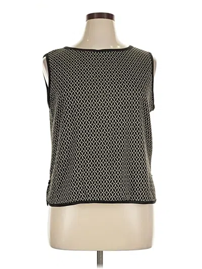 Pre-owned Max Studio Sleeveless T-shirt In Black