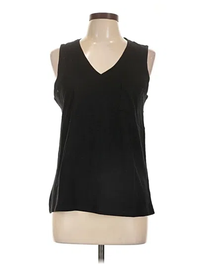 Pre-owned Max Studio Sleeveless T-shirt In Black
