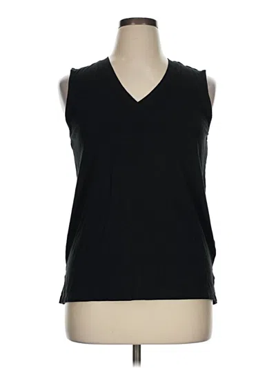 Pre-owned Max Studio Sleeveless T-shirt In Black