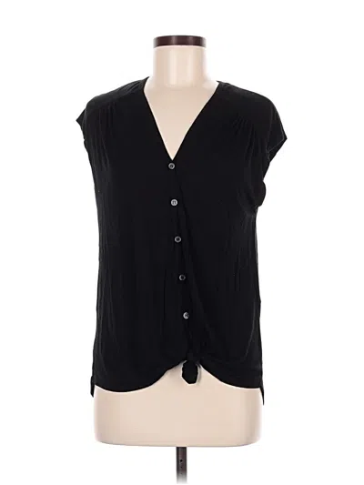 Pre-owned Max Studio Sleeveless T-shirt In Black