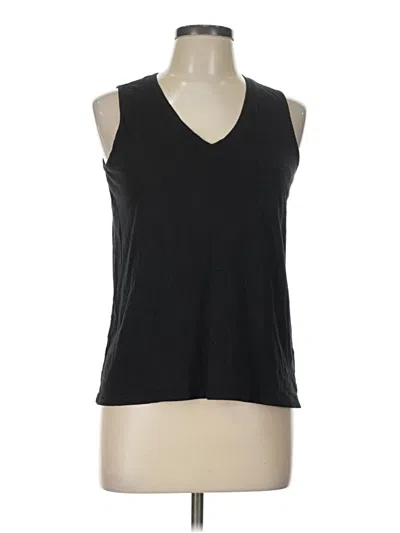Pre-owned Max Studio Sleeveless T-shirt In Black